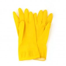 Одноразовая одежда, Перчатки хозяйственные желтые размер (М)